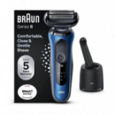 Afeitadora BRAUN Serie 6 60-B7000CC Sensoflex con Base Smart Care