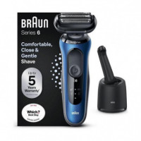 Afeitadora BRAUN Serie 6 60-B7000CC Sensoflex con Base Smart Care