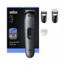 Recortadora Multifunción BRAUN AIO3500 4 en 1 para Barba, Cabello y Cuerpo