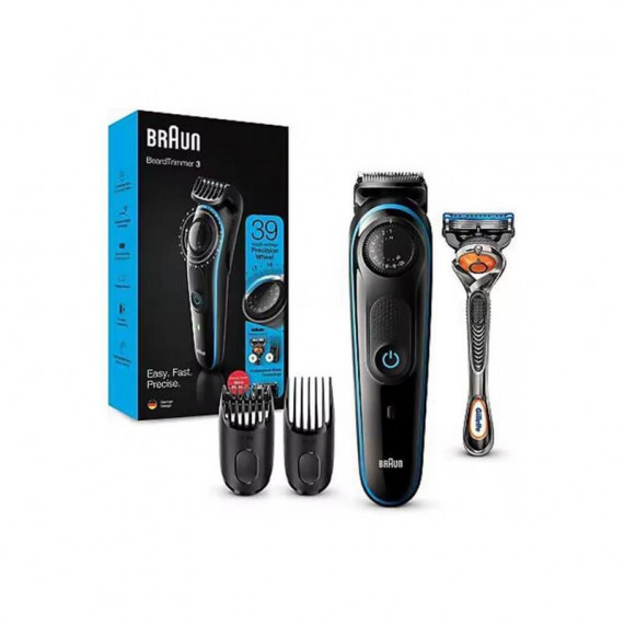Recortadora de Barba BRAUN BT3240 Recargable + Maquinilla Gillette FUSION5 Proglide