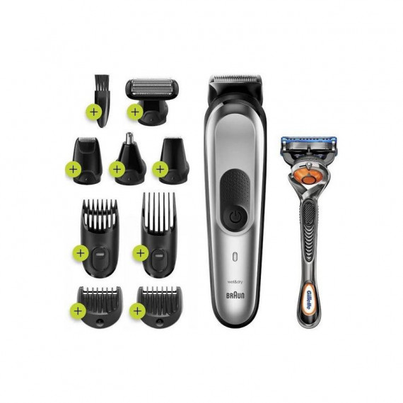 Recortadora de Barba y Cabello BRAUN BT7220 Recargable de Litio con Set de Accesorios