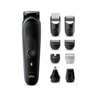 Recortadora BRAUN MGK5411 Kit 9 en 1 Recargable Wet & Dry