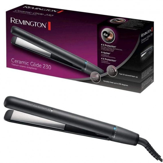 Plancha de Pelo REMINGTON S3700 Ceramic Glide 230 Turmalina Iónica