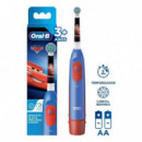 Cepillo de Dientes Eléctrico Infantil BRAUN Oral-b Disney Cars (DB5.510.1K) a Pilas