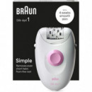 Depiladora Eléctrica BRAUN Silk-épil 1 SE1-010 con Cable