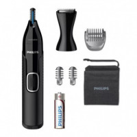 PHILIPS NT5650/16 Depilador Nasal, Oídos y Cejas Negro