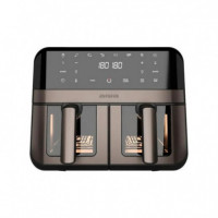 Freidora de Aire AIWA AFR-9000 Doble Cesta 9L 2400W Negra