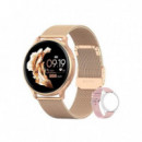 Smartwatch BLACKVIEW X30 con Llamadas Bluetooth, Dorado