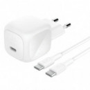 Cargador Belkin de Carga Rápida 45W con Cable USB-C a USB-C 1 Metro Blanco (WCA013KQ1MWH-B6)