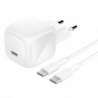 Cargador Belkin de Carga Rápida 45W con Cable USB-C a USB-C 1 Metro Blanco (WCA013KQ1MWH-B6)