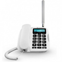 Teléfono de Sobremesa MOTOROLA FW500 4G con Línea Fija y Batería de 8 Horas