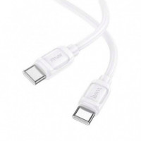 Cable HOCO X115 Surpass Usb-c a Usb-c 60W de 1 Metro, Blanco