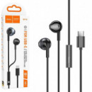 Auricular HOCO M115 Sagacious con Micrófono Usb-c Negro
