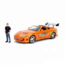 Réplica Toyota Supra con Figura Brian a Todo Gas Fast & Furious 1:24  JADA