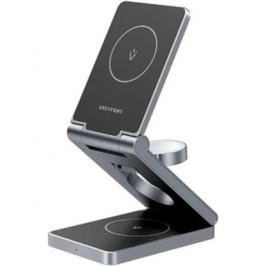 VENTION Base Inalambrica Carga 3 En 1 15W FGFH0 Negro