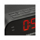 DAEWOO Radio Reloj Am/fm DW1218 Negro