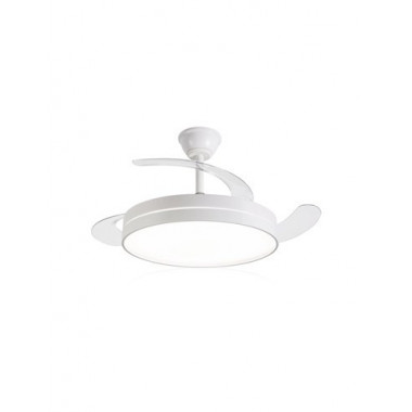 DAEWOO Ventilador De Techo 30W Con Aspas Retractil Blanco DW5008 Con Mando