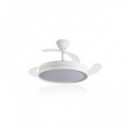 DAEWOO Ventilador De Techo 30W Con Aspas Retractil Blanco DW5008 Con Mando