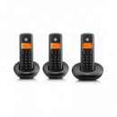 MOTOROLA Telefono Inalambrico Trio E203 Negro Manos Libre/bloqueo LLAMADAS/50 Agenda
