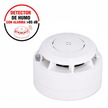 Detector de Humo 2 Baterias 1.5V