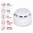 Detector de Humo 2 Baterias 1.5V