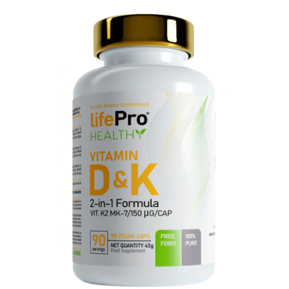 VITAMIN D3 + K2 KM7 Life Pro - 90 vegan caps