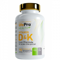 VITAMIN D3 + K2 KM7 Life Pro - 90 vegan caps