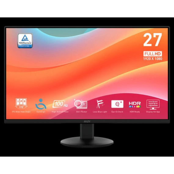MSI Monitor Pro MP272L 27 Negro - Abierto en Perfecto Estado  HDMI / 1 Ms