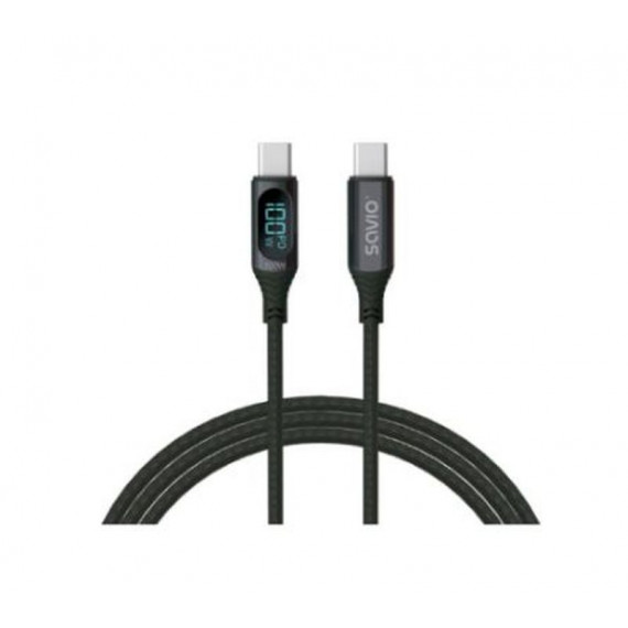 SAVIO Cable Usb-c a Usb-c 1M CL-174 100W Negro