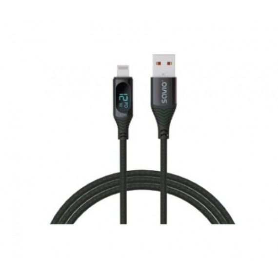 SAVIO Cable USB a Lightning 1M CL-173 Negro