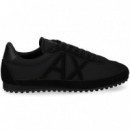 DEPORTIVO ANTE+NYLON NEGRO