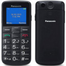 Panasonic KX-TU110 EXB Móvil para Mayores Botón SOS 1.77" DS Negro