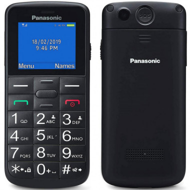 Panasonic KX-TU110 EXB M&oacute;vil para Mayores Bot&oacute;n SOS 1.77" DS Negro