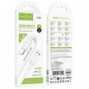 Cable Hoco X120 USB-A a USB-C de 1 Metro, Blanco