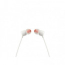 Auriculares JBL T110 Intraurales con Micrófono Blanco / Jack 3.5 mm (JBLT110WHT)