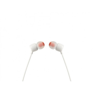 Auriculares JBL T110 Intraurales con Micr&oacute;fono Blanco / Jack 3.5 mm (JBLT110WHT)