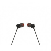Auriculares Intraaurales JBL T110 Negros con Micrófono Jack 3.5MM JBLT110BLK