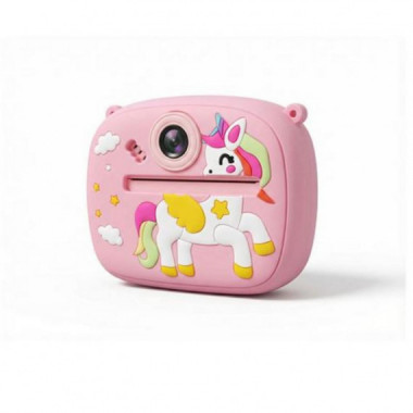 C&aacute;mara de Fotos Instant&aacute;nea Infantil Rosa V06 XO