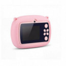 Cámara de Fotos Instantánea Infantil Rosa V06 XO
