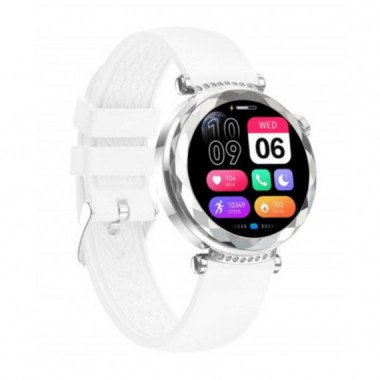 Smartwatch XO J13 1.19 AMOLED IP68 Deportivo Plata/Blanco