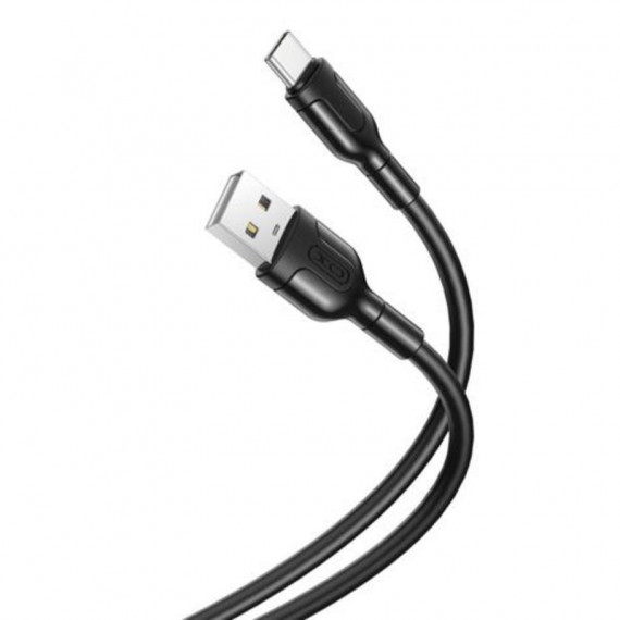 Cable de Silicona USB a Tipo C XO NB212, 2.1A, 1 Metro, Negro
