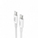 Cable de Carga Tipo C a Tipo C XO de 240W y 1 Metro Blanco