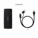 Conmutador Nanocable 4xUSB-A 3.0 2xUSB-C Negro (10.12.0011)