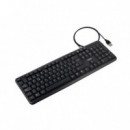 Teclado TooQ 104 Teclas USB Cable 1.35m Negro (TQK-2002-B)