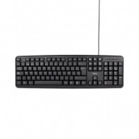 Teclado TOOQ 104 Teclas USB Cable 1.35M Negro (TQK-2002-B)