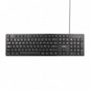 Teclado TOOQ 105 Teclas USB 1.35M Negro (TQK-2003-B)