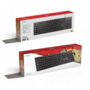 Teclado TOOQ 105 Teclas USB 1.35M Negro (TQK-2003-B)
