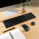 Kit Teclado + Ratón TooQ Slim RF Wireless Óptico Negro (TQKMW-3102-B)