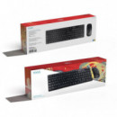 Kit Teclado + Ratón TooQ Slim RF Wireless Óptico Negro (TQKMW-3102-B)
