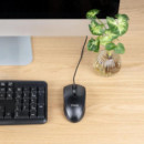 Ratón TOOQ Ambidextro óptico Usb-a 1000DPI Cable 1.3M Negro (TQM-1001-B)